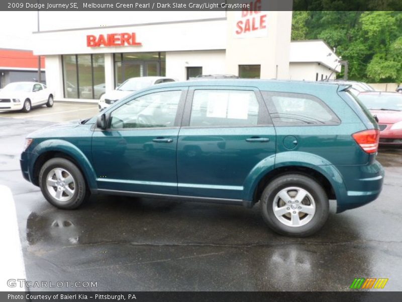 Melbourne Green Pearl / Dark Slate Gray/Light Graystone 2009 Dodge Journey SE