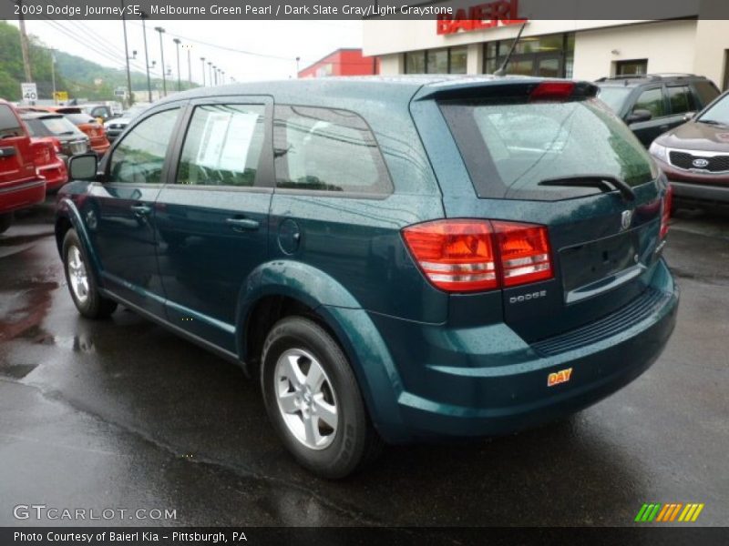 Melbourne Green Pearl / Dark Slate Gray/Light Graystone 2009 Dodge Journey SE