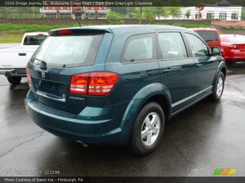 Melbourne Green Pearl / Dark Slate Gray/Light Graystone 2009 Dodge Journey SE