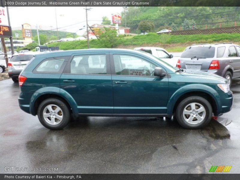 Melbourne Green Pearl / Dark Slate Gray/Light Graystone 2009 Dodge Journey SE