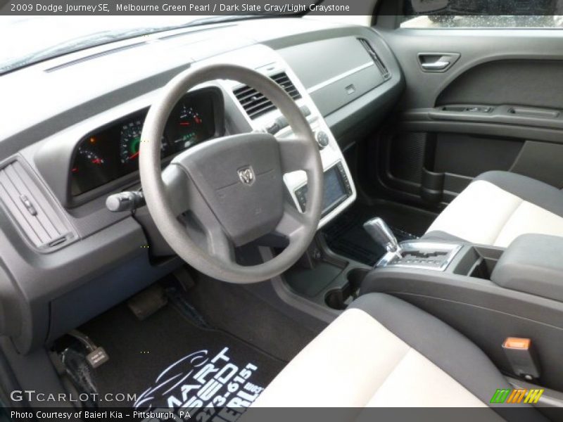 Melbourne Green Pearl / Dark Slate Gray/Light Graystone 2009 Dodge Journey SE