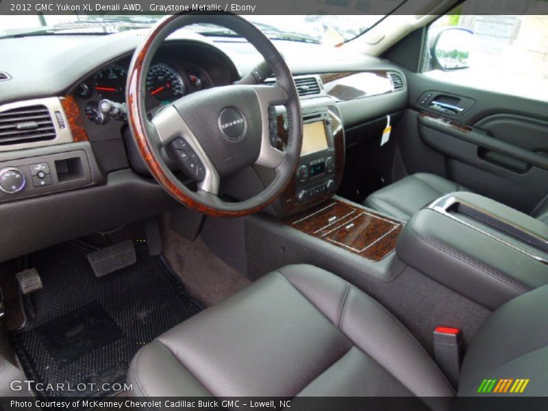 Graystone Metallic / Ebony 2012 GMC Yukon XL Denali AWD