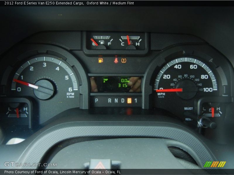 Oxford White / Medium Flint 2012 Ford E Series Van E250 Extended Cargo