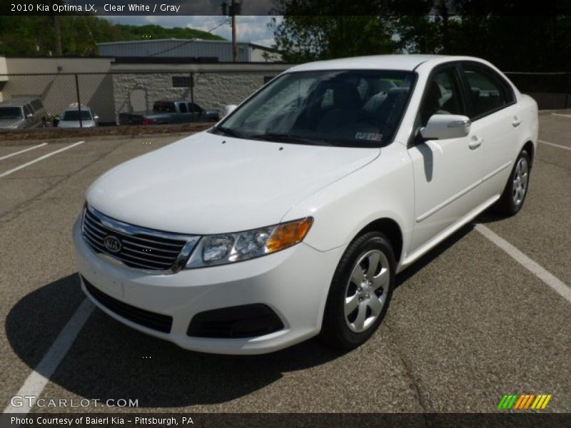 Clear White / Gray 2010 Kia Optima LX