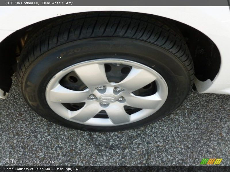 Clear White / Gray 2010 Kia Optima LX