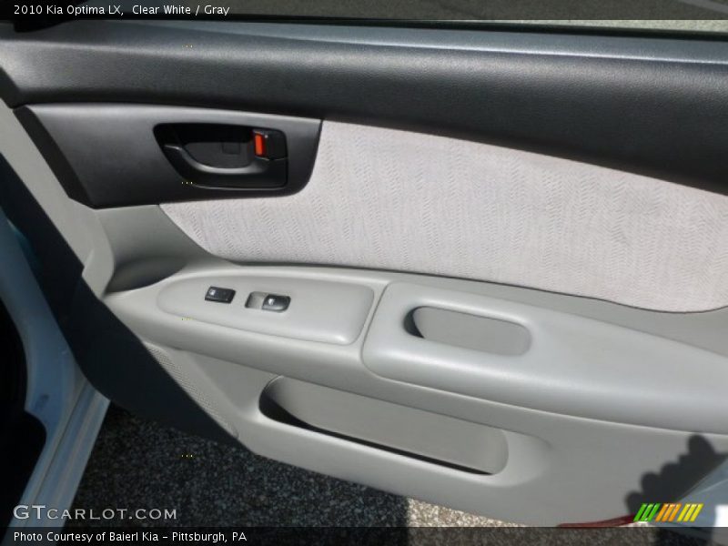 Clear White / Gray 2010 Kia Optima LX