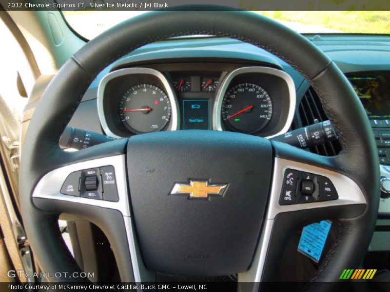Silver Ice Metallic / Jet Black 2012 Chevrolet Equinox LT