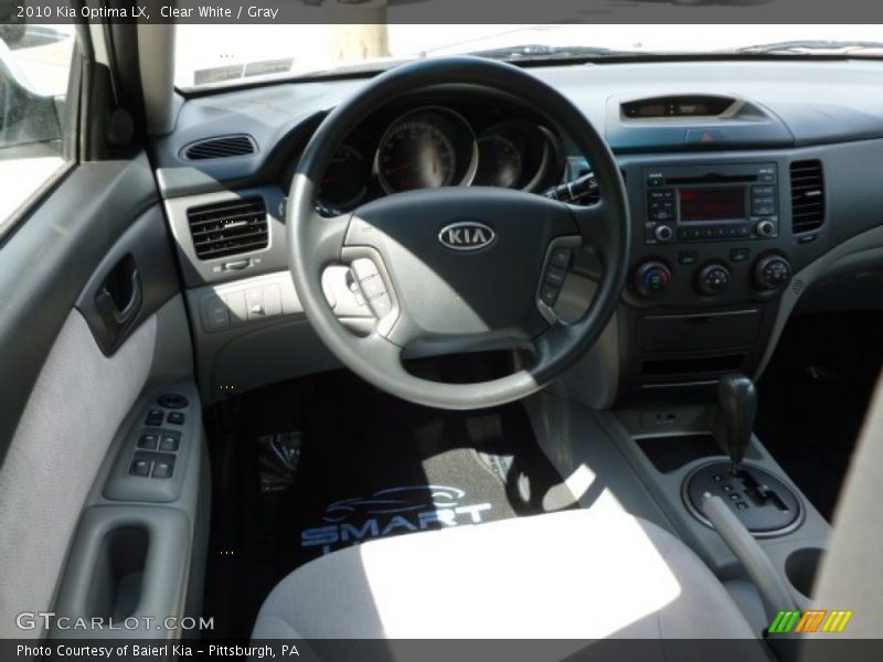 Clear White / Gray 2010 Kia Optima LX