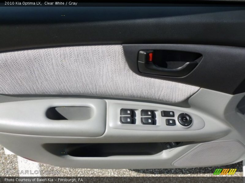 Clear White / Gray 2010 Kia Optima LX