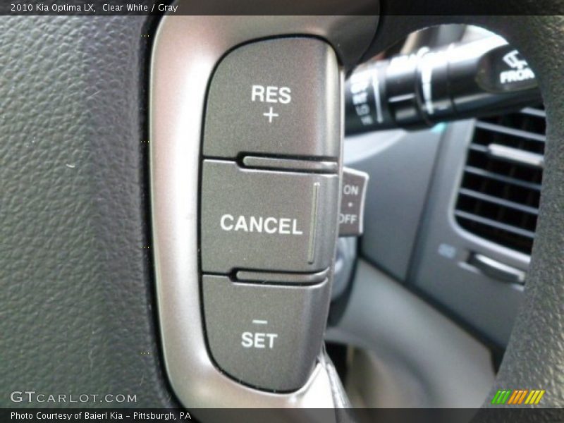 Clear White / Gray 2010 Kia Optima LX