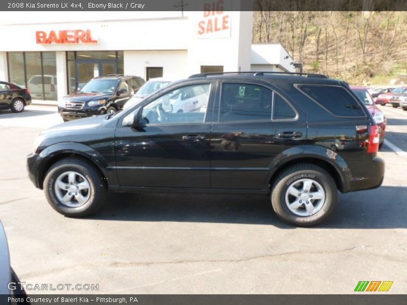 Ebony Black / Gray 2008 Kia Sorento LX 4x4