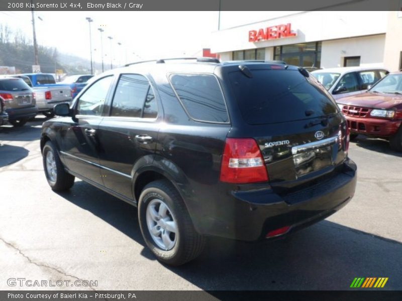 Ebony Black / Gray 2008 Kia Sorento LX 4x4
