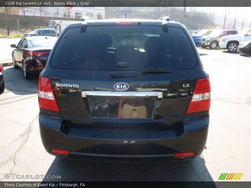 Ebony Black / Gray 2008 Kia Sorento LX 4x4