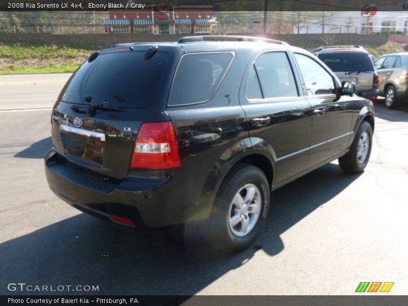Ebony Black / Gray 2008 Kia Sorento LX 4x4