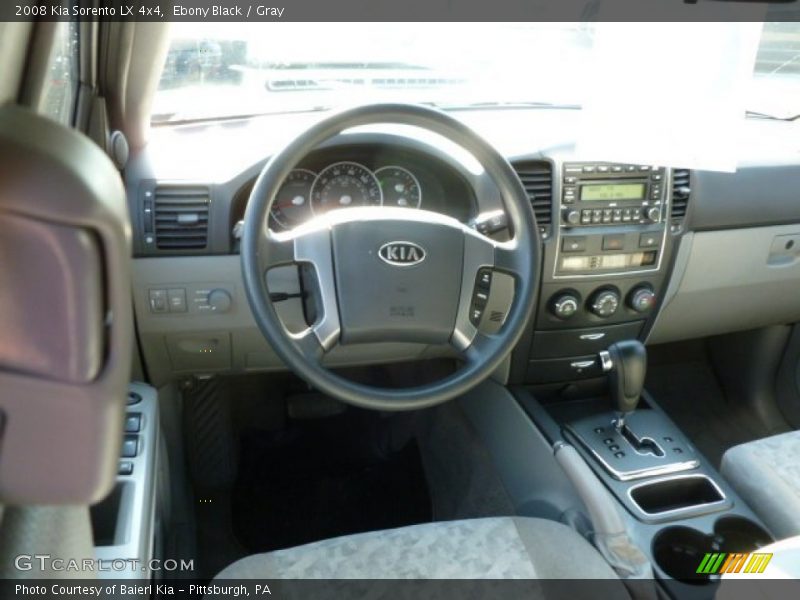 Ebony Black / Gray 2008 Kia Sorento LX 4x4