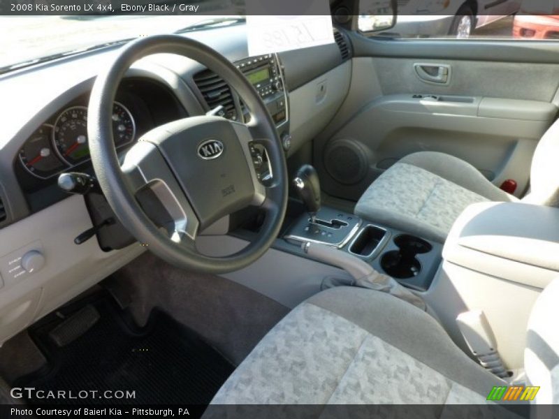 Ebony Black / Gray 2008 Kia Sorento LX 4x4