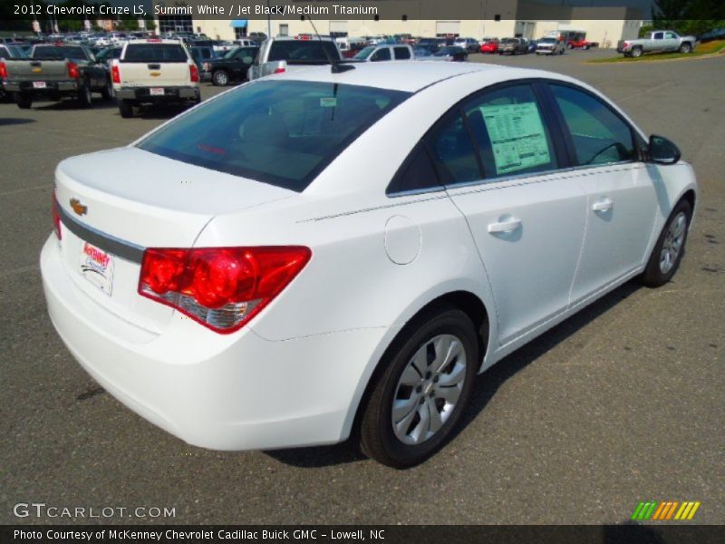 Summit White / Jet Black/Medium Titanium 2012 Chevrolet Cruze LS