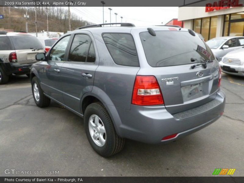 Alpine Gray / Gray 2009 Kia Sorento LX 4x4