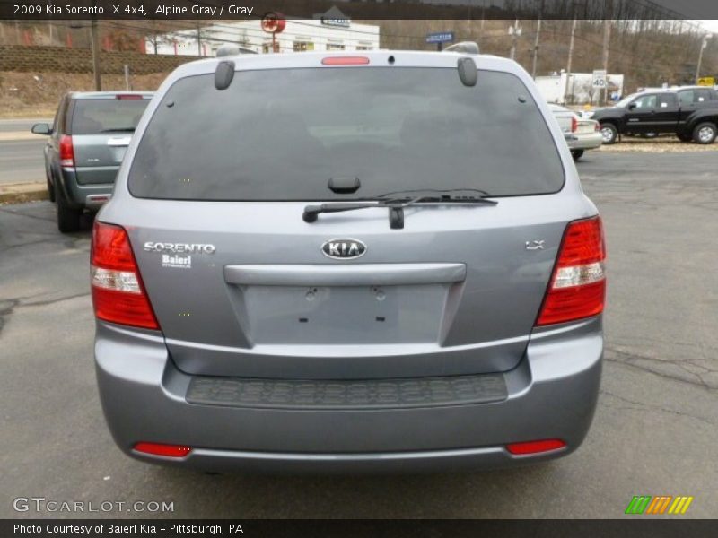 Alpine Gray / Gray 2009 Kia Sorento LX 4x4