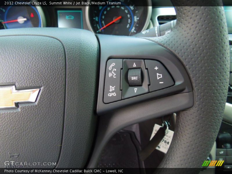 Summit White / Jet Black/Medium Titanium 2012 Chevrolet Cruze LS