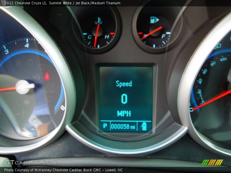 Summit White / Jet Black/Medium Titanium 2012 Chevrolet Cruze LS