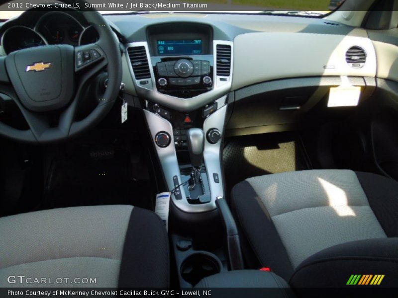 Summit White / Jet Black/Medium Titanium 2012 Chevrolet Cruze LS