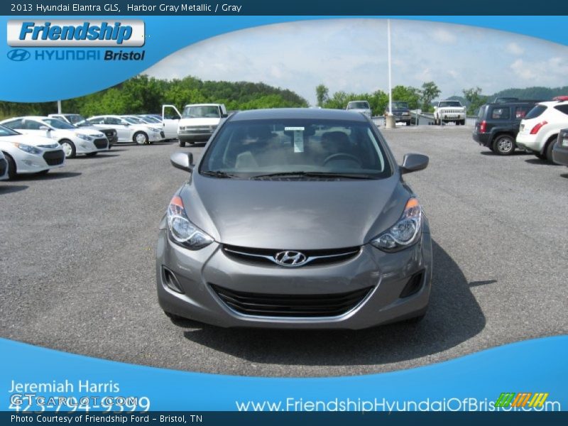 Harbor Gray Metallic / Gray 2013 Hyundai Elantra GLS