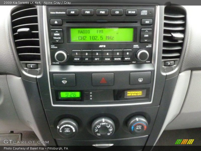 Alpine Gray / Gray 2009 Kia Sorento LX 4x4