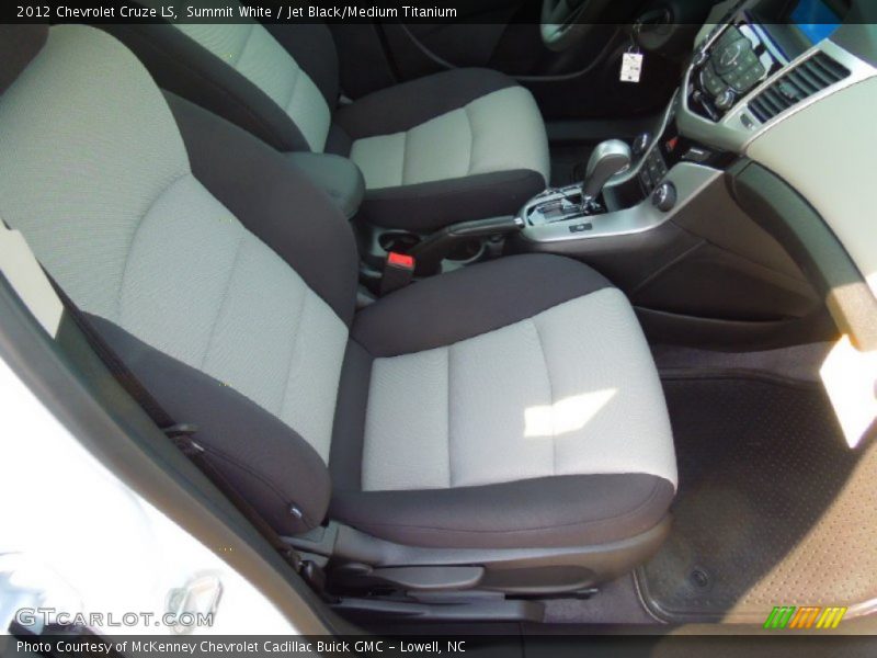 Summit White / Jet Black/Medium Titanium 2012 Chevrolet Cruze LS