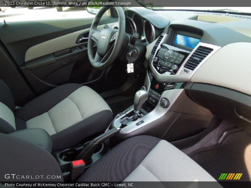 Summit White / Jet Black/Medium Titanium 2012 Chevrolet Cruze LS