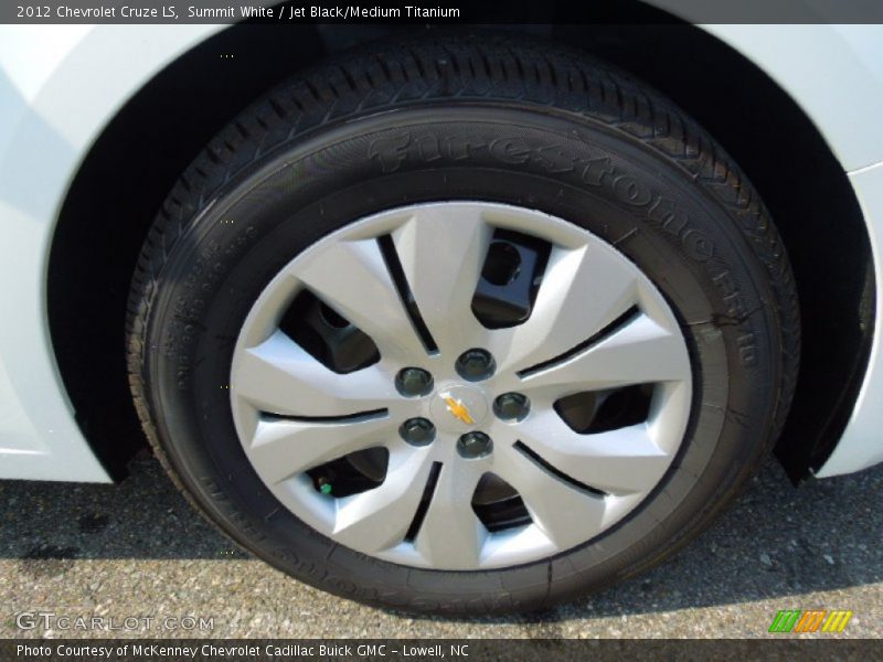 Summit White / Jet Black/Medium Titanium 2012 Chevrolet Cruze LS