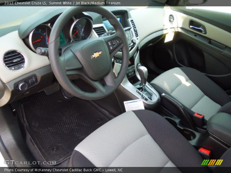 Summit White / Jet Black/Medium Titanium 2012 Chevrolet Cruze LS