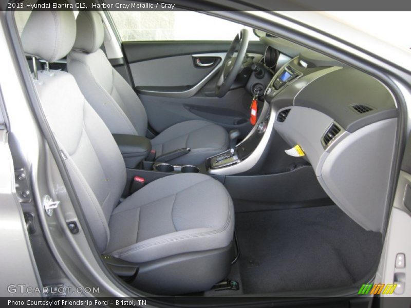 Harbor Gray Metallic / Gray 2013 Hyundai Elantra GLS