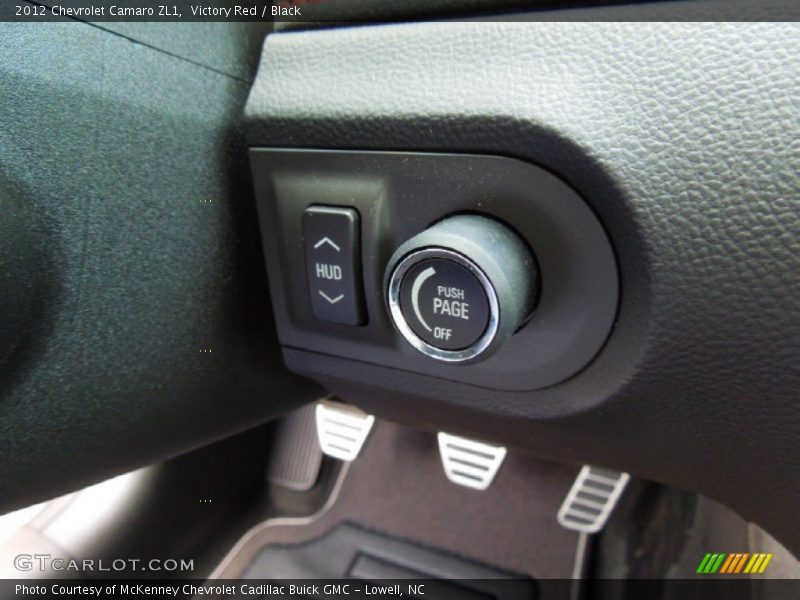 Controls of 2012 Camaro ZL1