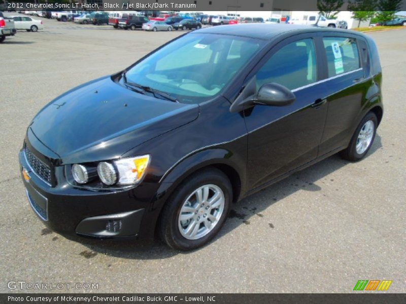 Black / Jet Black/Dark Titanium 2012 Chevrolet Sonic LT Hatch