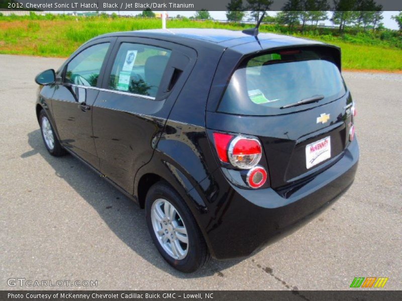 Black / Jet Black/Dark Titanium 2012 Chevrolet Sonic LT Hatch