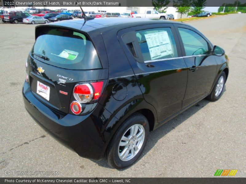 Black / Jet Black/Dark Titanium 2012 Chevrolet Sonic LT Hatch