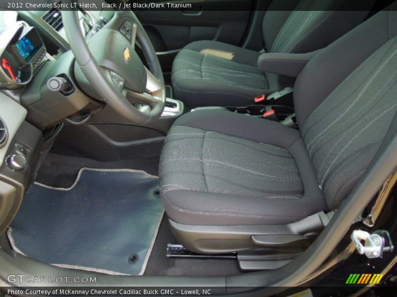 Black / Jet Black/Dark Titanium 2012 Chevrolet Sonic LT Hatch
