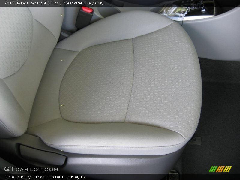 Clearwater Blue / Gray 2012 Hyundai Accent SE 5 Door