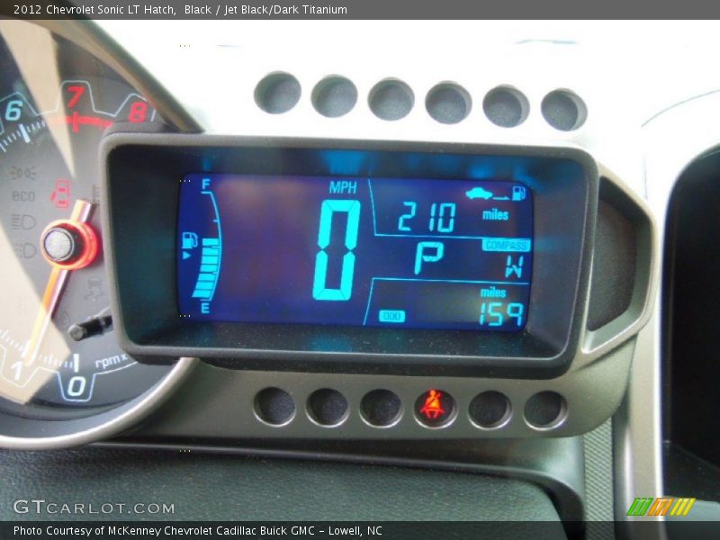 Black / Jet Black/Dark Titanium 2012 Chevrolet Sonic LT Hatch