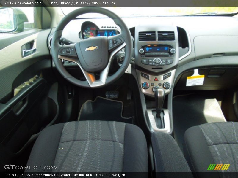 Black / Jet Black/Dark Titanium 2012 Chevrolet Sonic LT Hatch