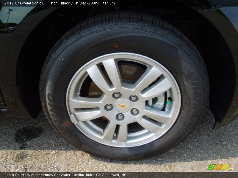 Black / Jet Black/Dark Titanium 2012 Chevrolet Sonic LT Hatch