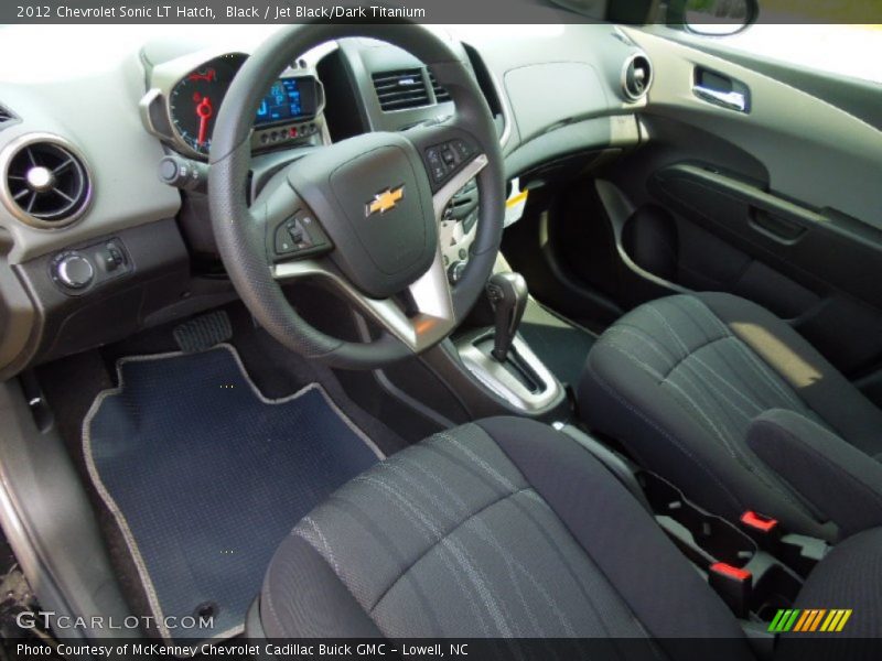 2012 Sonic LT Hatch Jet Black/Dark Titanium Interior