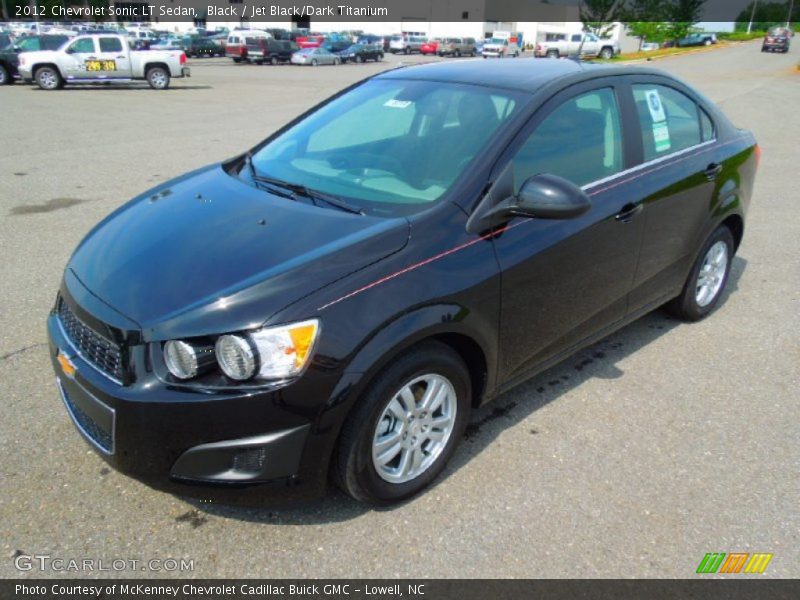 Black / Jet Black/Dark Titanium 2012 Chevrolet Sonic LT Sedan
