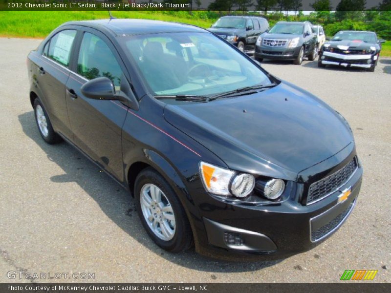 Black / Jet Black/Dark Titanium 2012 Chevrolet Sonic LT Sedan