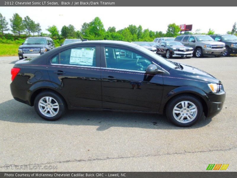 Black / Jet Black/Dark Titanium 2012 Chevrolet Sonic LT Sedan