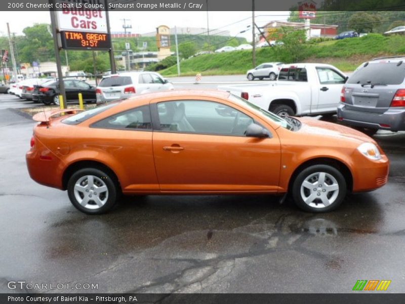 Sunburst Orange Metallic / Gray 2006 Chevrolet Cobalt LS Coupe