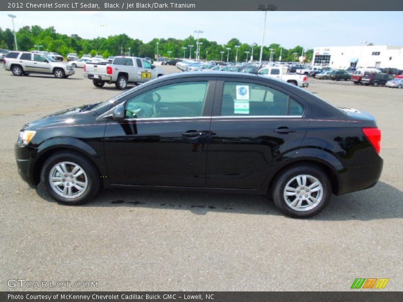 Black / Jet Black/Dark Titanium 2012 Chevrolet Sonic LT Sedan