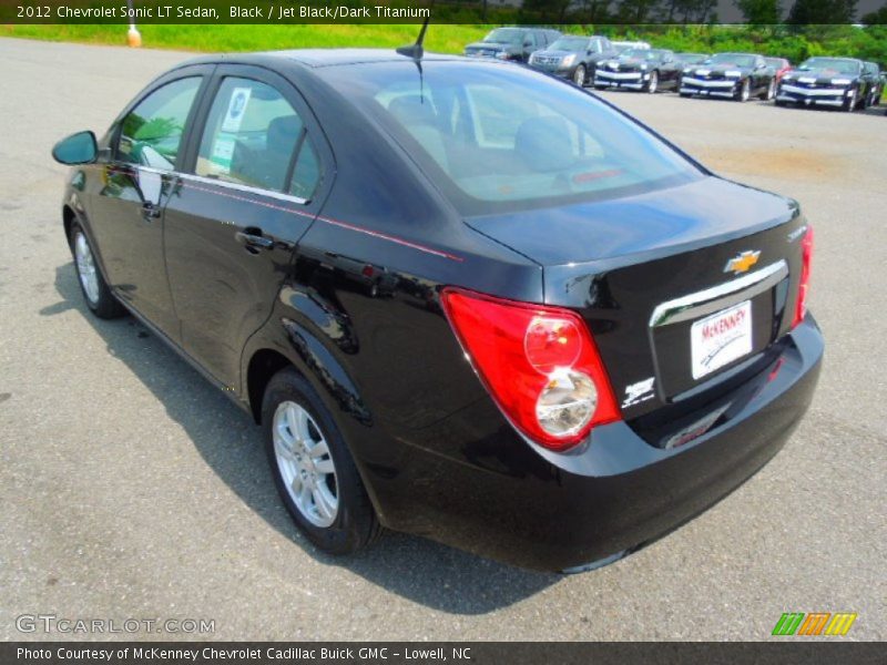 Black / Jet Black/Dark Titanium 2012 Chevrolet Sonic LT Sedan