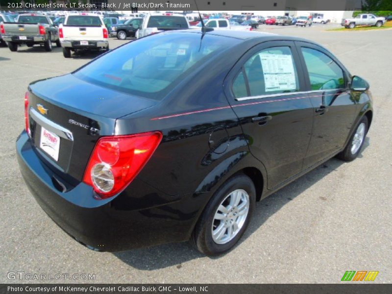 Black / Jet Black/Dark Titanium 2012 Chevrolet Sonic LT Sedan